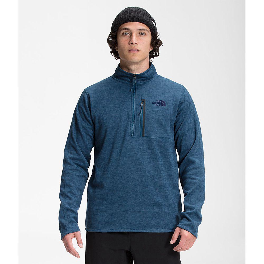 The North Face Canyonlands ½ Zip Ανδρικα Fleece - Μπλε (QZKV67290)